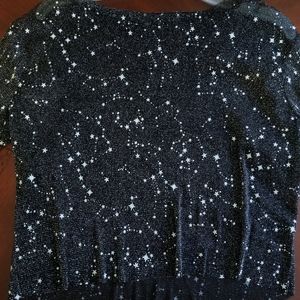 Constellation sheer top